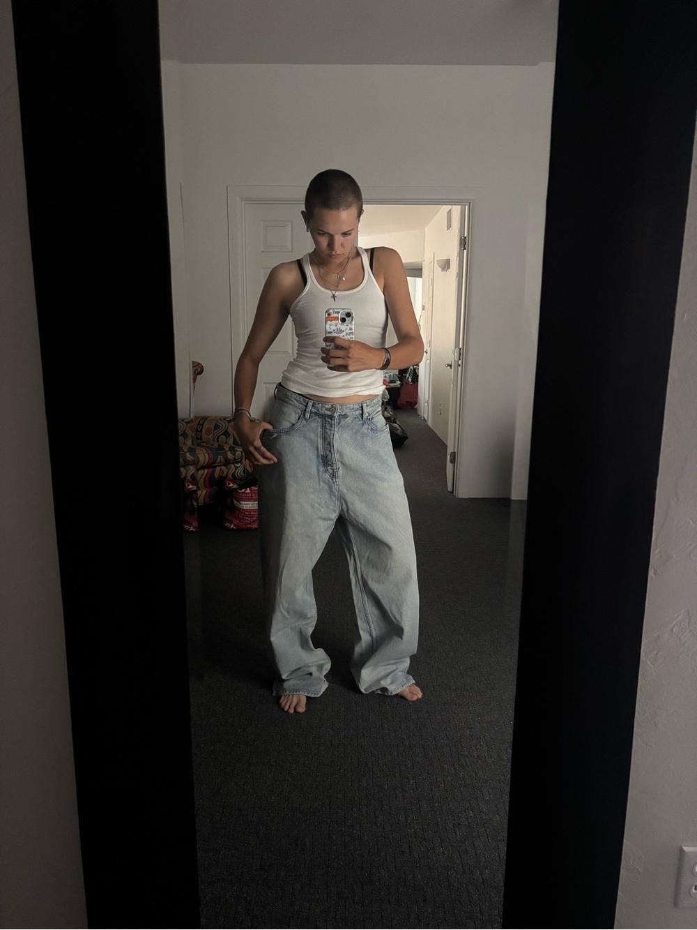 Balenciaga Light Blue baggy unisex Jeans